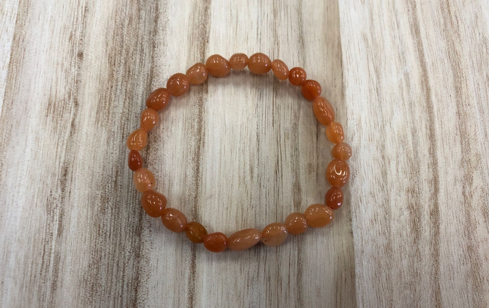 Pulsera Calcita Naranja forma
